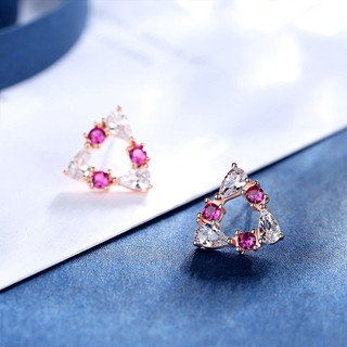 Bông tai bạc 925 Tam giác BHBT191