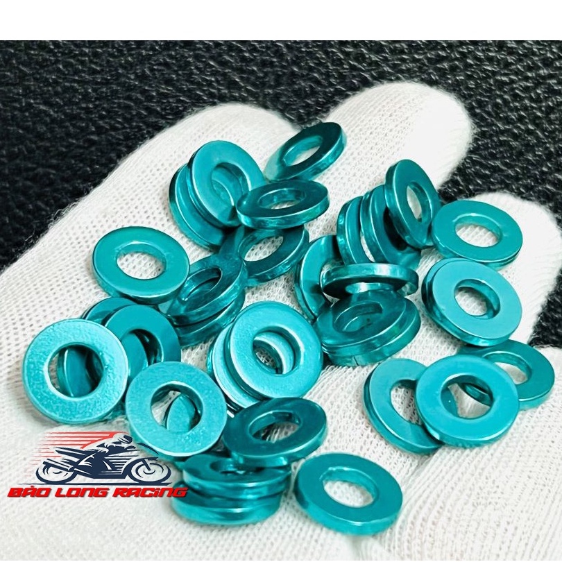 10 Long Đền nhôm 6li gắn ốc lốc máy màu XANH LỤC BẢO siêu rẻ đẹp