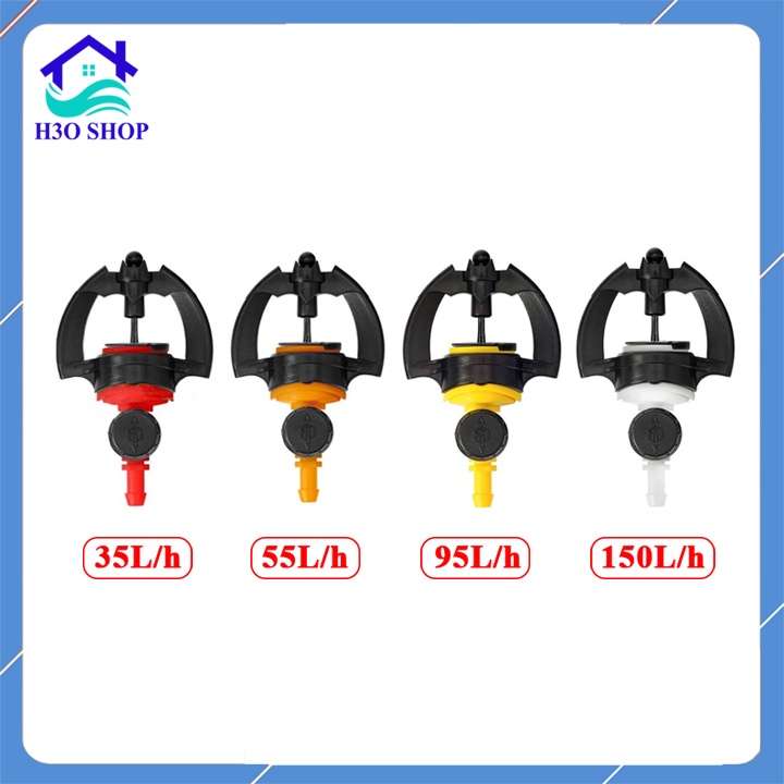 Béc tưới SD9000 liền van, béc phun mưa tưới gốc chống côn trùng, có van điều chỉnh