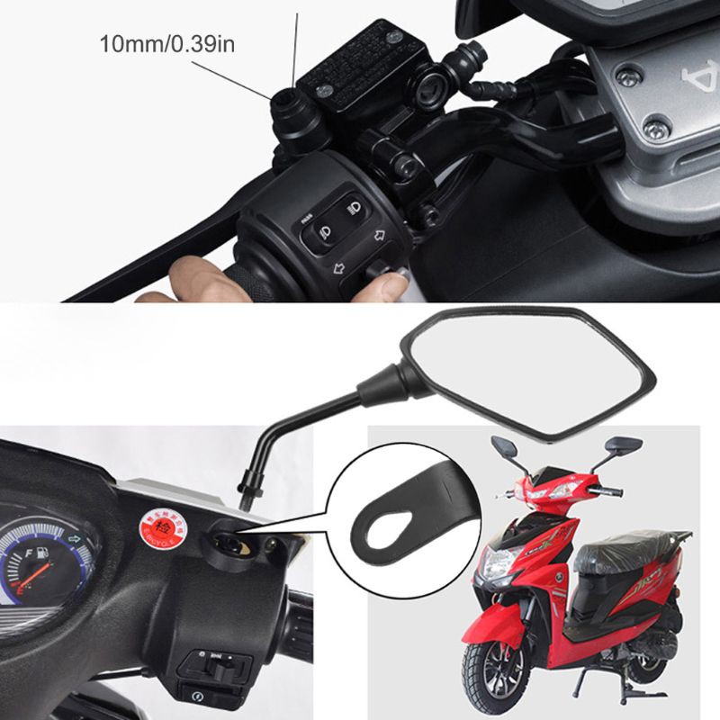 Set ngàm gắn kính chiếu hậu, thiết bị GPS cho xe máy