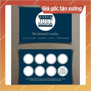 IN 1000 thẻ tích điểm / phiếu quà tặng / phiếu bảo hành TPHCM