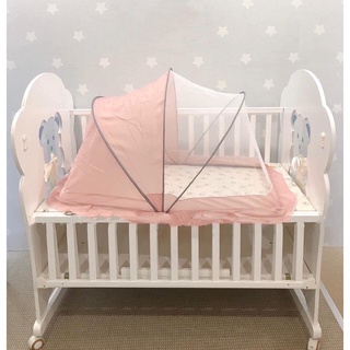 Màn Lưới Chụp Màu Trơn Gấp Gọn Chống Muỗi Mẫu Mới An Toàn Cho Bé | Minizon Kids