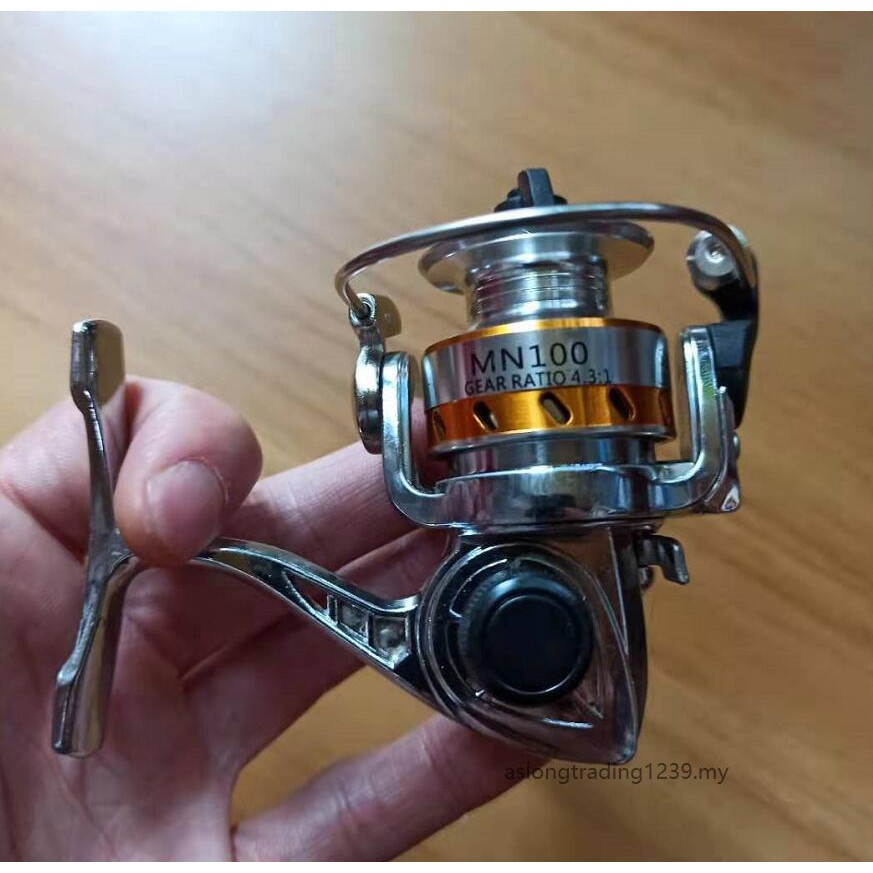 Máy Câu Cá Mini Kim Loại Đầy Đủ Tốt Nhất 500 Kích Thước Cuộn Dây Tất Cả Kim Loại Ống Tay Cầm Thân Băng Bè Dụ Mồi Đúc Bánh Xe Pancing Reels