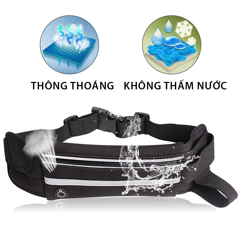 Ảnh Tui Đeo Hông Chạy Bộ Có Ngăn Chứa Đồ Và Đựng Bình Nước Tiện Lợi MixSport TDH02 3