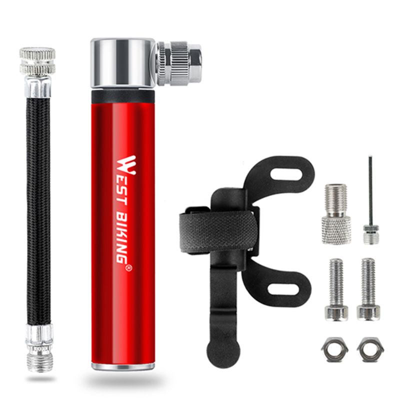 Máy bơm hơi cầm tay Boom Mini Di động Mỹ-Pháp Miệng đa năng Máy bơm khí quản Máy bơm hơi Phụ kiện xe đạp Bền bỉ