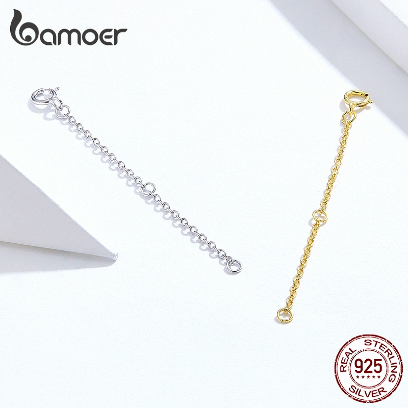 Ảnh BAMOER Đầu Nối Mở Rộng Vòng cổ Bằng Bạc 925 Cao Cấp 2