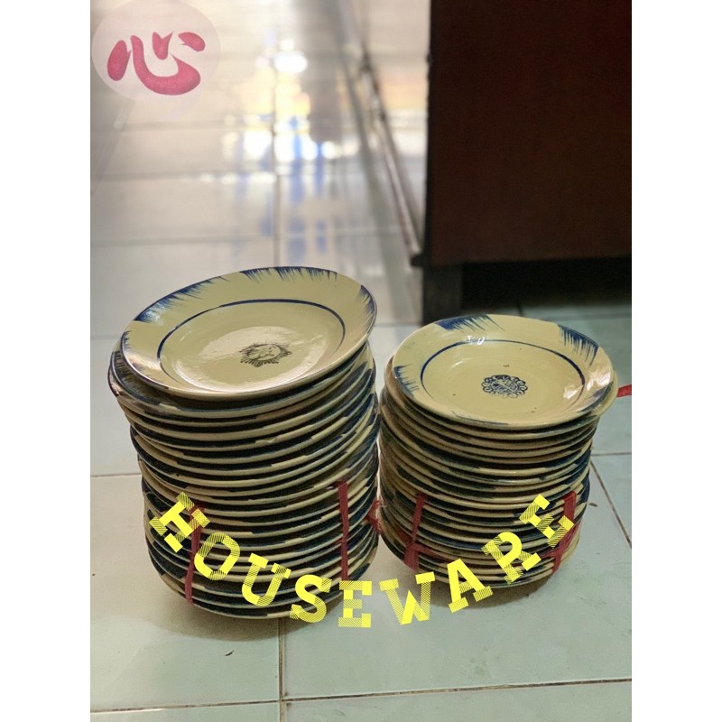 DĨA PHẾCH XANH KIỂU XƯA SIZE 17cm 19cm và 21cm