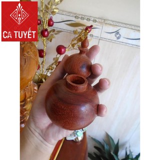 Hộp Đựng Tăm Hồ Lô Gỗ Hương Tiện Nuyên Khối
