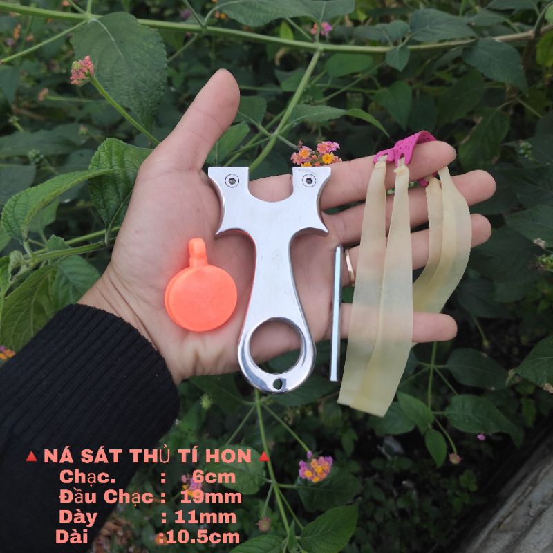 Ná Cao Su Inox 304 Mới - Tặng 2 Bộ Dây - 1 Bia Tập Bắn - 1 Lục Giác ...