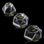 ZENZON Display Stand Volley Ball Trang trí máy tính để bàn Acrylic Giá đỡ hình cầu thủy tinh trong suốt