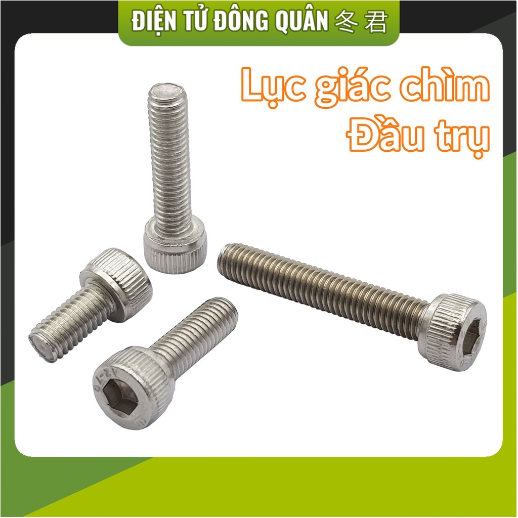 [HCM]Ốc lục giác M4 | M5 inox 304 đầu tròn nhiều kích thước | Shopee ...