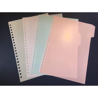 [DIY] Set 4/5 tờ tab phân trang, ngăn trang sổ còng, lò xo - dụng cụ tự làm sổ học tập, planner - Tự chọn nhiều màu 🐻🌸🌸