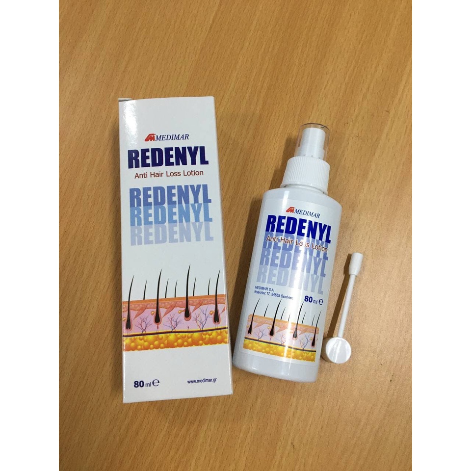 Lotion chống rụng tóc và kích thích mọc tóc Redenyl 80ml- Xuất xứ Châu Âu(Hy Lạp)