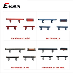 Bộ đầy đủ Nút bên tương thích cho IP 13 mini 13 Pro Max Bật nguồn Tắt khóa Nút công tắc âm lượng Tắt tiếng Bộ chìa khóa im lặng Thay thế các bộ phận
