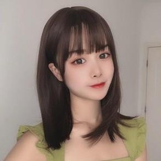 Tóc giả nguyên đầu cao cấp, tóc tỉa cụp ngang vai, mái trẻ trung Hamin