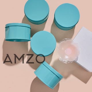 AMZO_HỘP 5 CẶP DÁN NGỰC SILICON AMZO HÌNH HOA MÀU DA SIÊU CHẮC