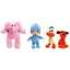 Bộ 4 Đồ Chơi Búp Bê Nhồi Bông Sang Trọng Pocoyo Elly Pato Loula Chất Lượng Cao Cấp Cho Trẻ Em