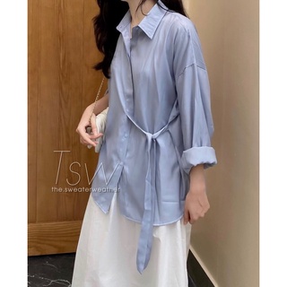 Áo sơmi buộc hông chất mát Yến Tee Shop