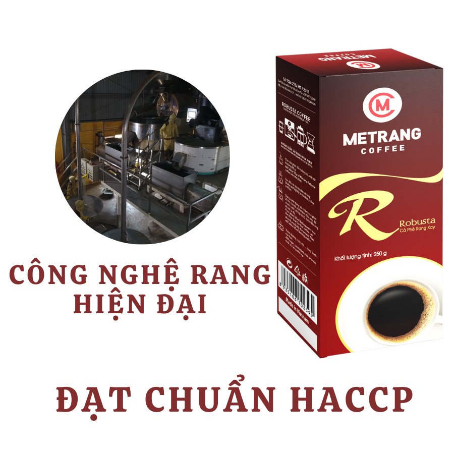 Ảnh Cà phê Robusta (R) cafe rang xay pha phin nguyên chất - Mê Trang Hộp 250g hút chân không 4