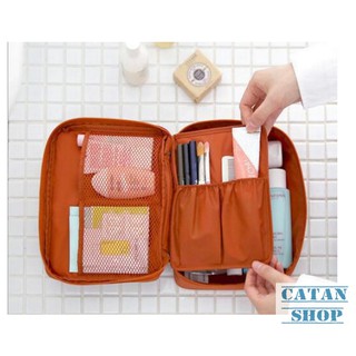 Túi Đựng Mỹ Phẩm Du Lịch Hàn Quốc ,chống thấm xếp gọn,đồ trang điểm,make up,dầu gội trong vali Bag DL04
