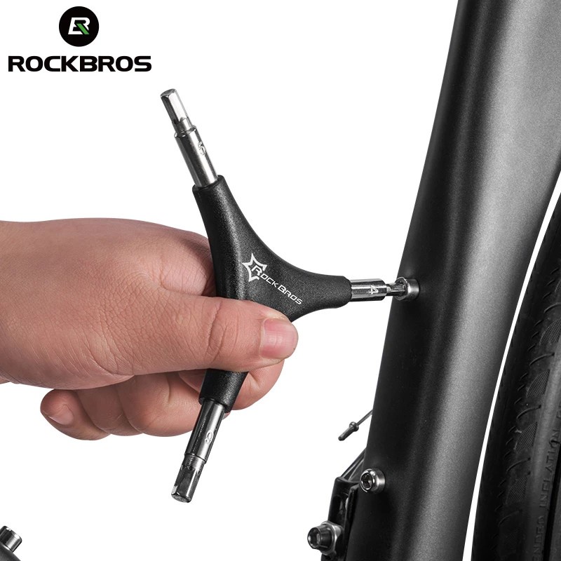 ROCKBROS Xe Đạp Nói Cờ Lê Đa Năng Tam Giác Cờ Lê 3 Trong 1 Xe Đạp Tay Di Động Bộ Dụng Cụ Sửa Chữa