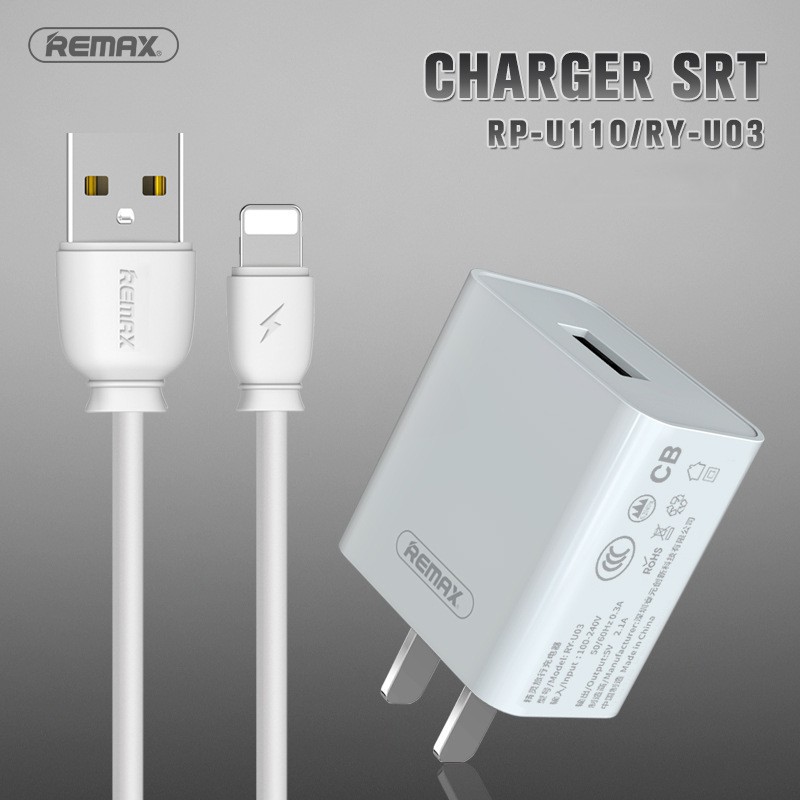 Củ sạc nhanh 2.1A 1 cổng USB chính hãng Remax Rp 110 / Ry 03 | Shopee ...