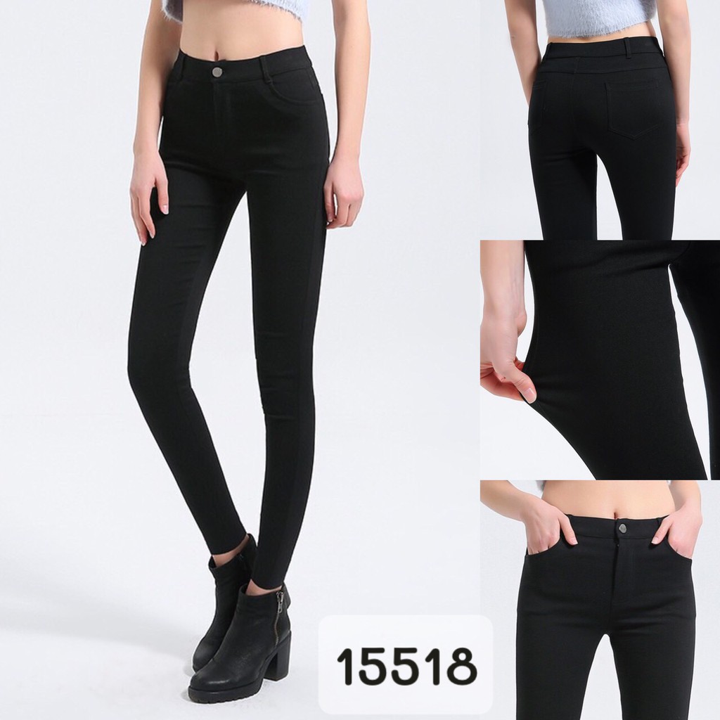 15518 Quần Skinny Jeans Nữ Bigsize Cạp Cao Chính Hãng Linhstyle Quần Skinny Kaki Nữ Bigsize Ôm