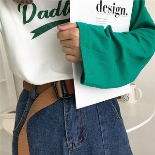 Thắt lưng vải canvas Broobelt tag Korea dây nịt dù ulzzang phong cách G-D Hàn Quốc cho nam nữ