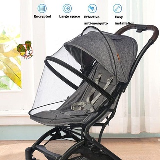 FEASTLY 1 Bé Chống Muỗi Xe Đẩy An Toàn Phụ Kiện Thoáng Khí Gấp Full Cover Xe Đẩy Chống Vi Trùng Lưới