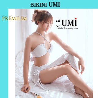 BIKINI 2 MẢNH KÈM KHĂN (SÉT 3 MÓN) MÀU TRẮNG BIKINISTORE