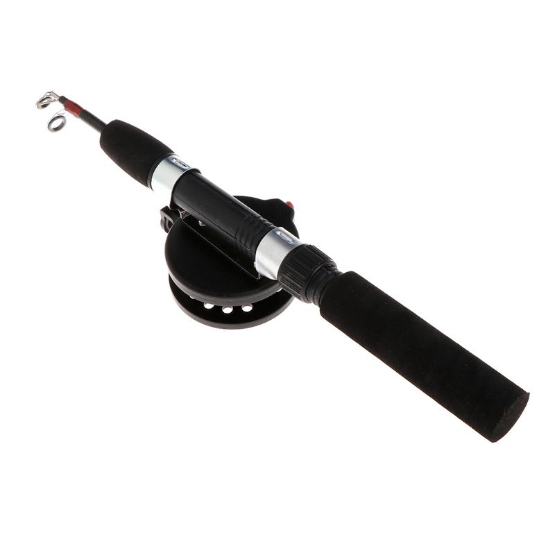 1 Set Fishing Rod With Fishing Reel Ultra Short Portable Mini Winter Outdoor Ice