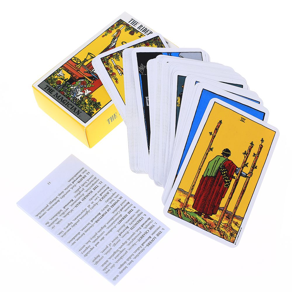 Nhãn dán / bộ bài tarot Rider Waite Smith Waite tiêu chuẩn chất lượng cao 7x12cm