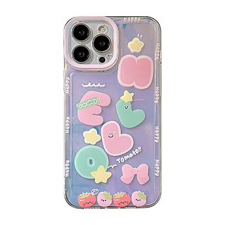 Ốp Điện Thoại Họa Tiết Hoa Màu Laser Đơn Giản Chống Sốc Cho IPhone 13 12 11 Pro Max 8 7 Plus X XS XR