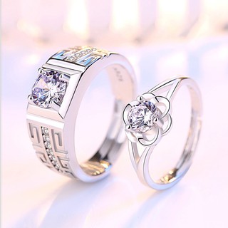 Nhẫn cặp hoa hồng BHN89