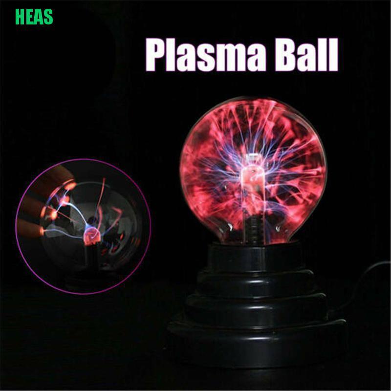 HEAS Glass Plasma Light Đèn bàn lớn Hình cầu Đèn ngủ Touch US