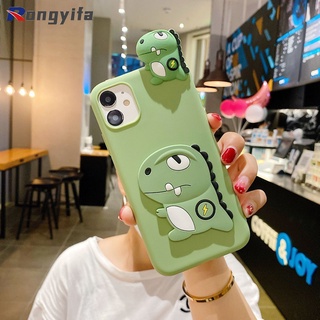 Ốp điện thoại silicon hình khủng long thời trang cho Iphone 13 12 11 Pro Xs Max Mini 8 7 6s 6 Plus 5s 5 Se 2020
