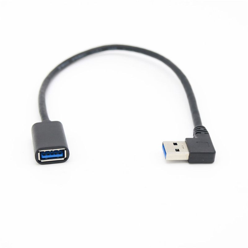 [THÊM +] Bộ chuyển đổi dây cáp nối dài siêu tốc USB 3.0 góc phải 90 độ từ nam sang nữ