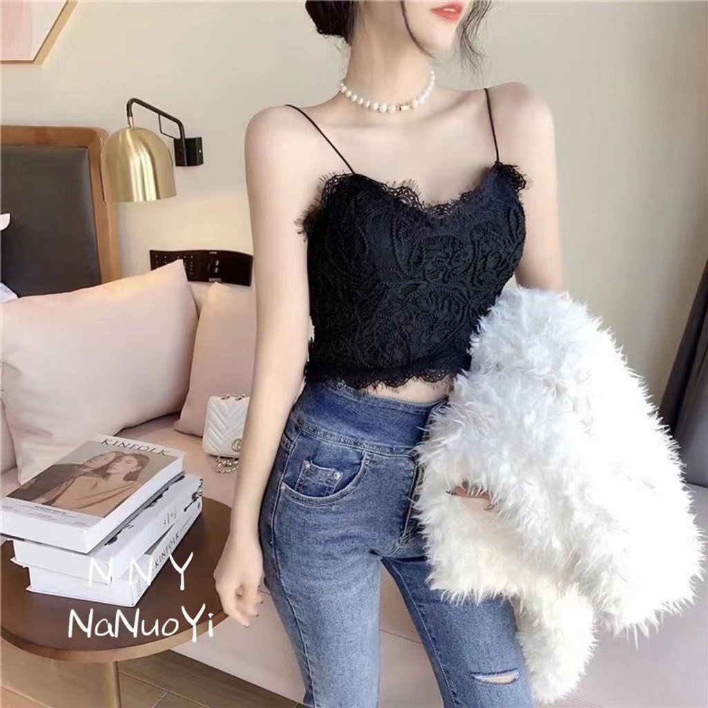 Áo Bra Ren Nữ Crotop Siêu Hot Chun Lưng 1720