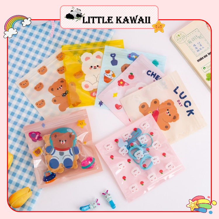 Túi zip đựng quà, bánh kẹo, đồ nhỏ mini, sticker, kẹp tóc dễ thương ...