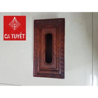 Hộp đựng giấy ăn gỗ hương cao cấp