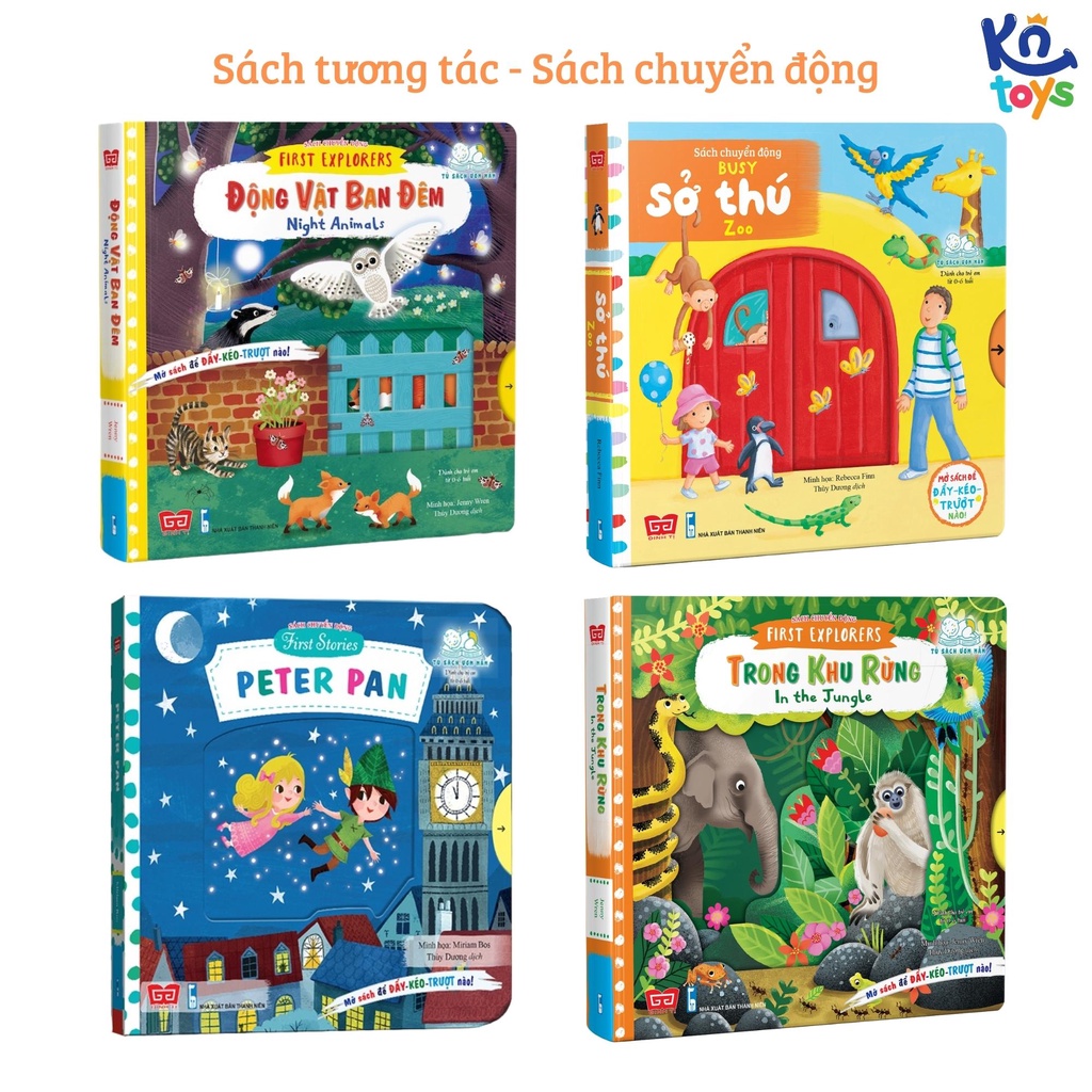 [Mã BMLTA35 giảm đến 35K đơn 99K] Sách Tương Tác Chuyển Động Cho Bé 0 - 6 Tuổi (Nhiều Chủ Đề) – Đinh Tị