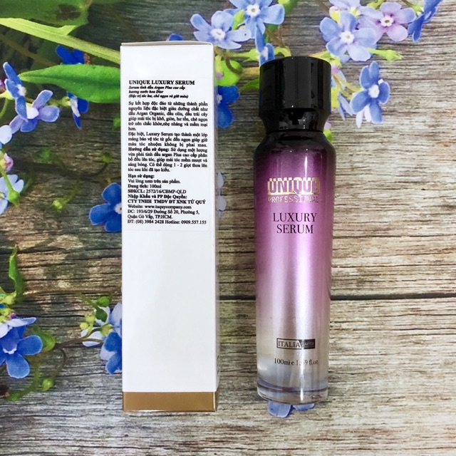Tinh dầu dưỡng tóc Unique Luxury Serum từ Argan Olive Malaisia 100ml