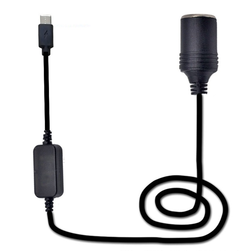 USB C PD Type C Male to 12V Car Socket Female Step Up Cable Shopee Việt Nam