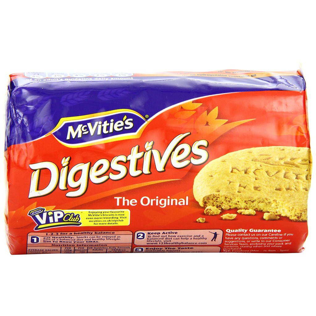 BÁNH QUY LÚA MỲ MCVITIES DIGESTIVE BISCUIT 400g | Shopee Việt Nam