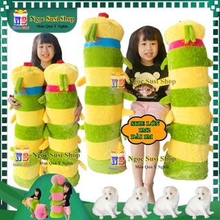 [QUÁ ĐẸP] GỐI ÔM CON SÂU SIÊU TO KHỔNG LỒ SIÊU ĐẸP DÙNG ÔM NGỦ - GẤU BÔNG HÌNH CON SÂU SIÊU CƯNG