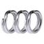 YUUKII 100 Chiếc Đầu Nối Cá Chất Lượng Cao Dây Giải Quyết 3 # -8 # Thép Không Gỉ