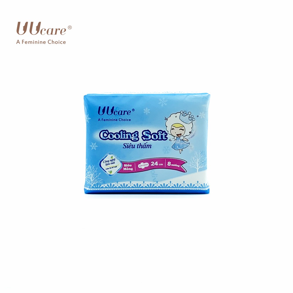 Ảnh Băng vệ sinh UUcare Young Girl Cooling Soft ban ngày 24cm 8 Miếng/Gói 3