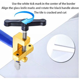 Máy cắt gạch kính đa năng , Dụng cụ cắt kính gạch 2 in 1 , tặng kèm 2 lưỡi cắt
