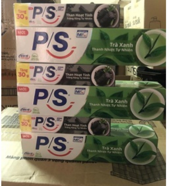 KEM ĐÁNH RĂNG PS trà xanh hộp 180g / 230gr tặng