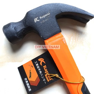 Búa đinh K-0372 Kapusi đầu búa nặng 250gr, sơn chống rỉ, Bảo hành 12 tháng